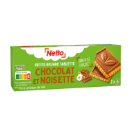 Biscuits NETTO petit beurre tab.choco noisette 150g