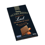 Tablette choco. NETTO lait éclats caramel 100g