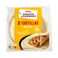 Tortillas de blé NETTO x8 320g