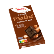 Tablette choco. NETTO noir praliné 150g