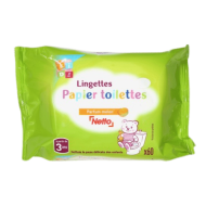 Lingettes bébé NETTO papier hygiénique humide x60