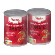Double concentré de tomate NETTO 2x140g