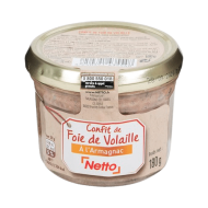 Terrine NETTO confit foie de volaille armagnac 180g