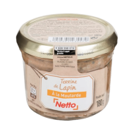 Terrine NETTO lapin à la moutarde 180g