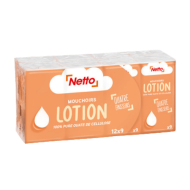Mouchoirs étuis NETTO lotionnés x12
