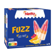 Glace à l'eau NETTO fusée x8 498g