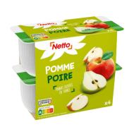 Compote NETTO pomme poire 100g x4