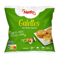 Galettes lég. NETTO carotte courgette 525g