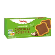 Biscuits NETTO tartelettes chocolat noisette 127g