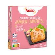 Paniers feuilletés NETTO jambon fromage 400g