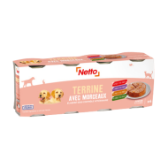 Alim.humide chien NETTO multivariétés 400g x4