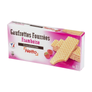 Biscuits NETTO gaufrette framboise 160g