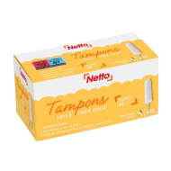 Tampon hyg. NETTO normal sans applicateur x32