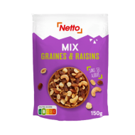 Mélange apéritif NETTO graines & raisins 150g