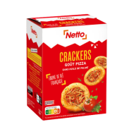 Biscuits apéritif NETTO crackers pizza 85g