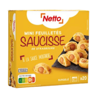 Mini feuilletés NETTO saucisse 350g