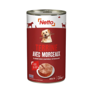 Alim.humide chien NETTO terrine boeuf 1