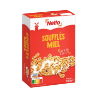 Céréales enfant NETTO blé soufflé miel 500g
