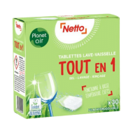 Détergent lave-vais. NETTO écolabel 30D