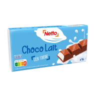 Barre choco. NETTO lait x16 200g