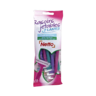 Rasoir jetable femme NETTO x10