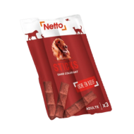 Friandise chien NETTO stick au boeuf x3 12g