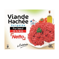 Viande hachée NETTO pur bœuf 400g