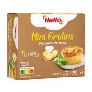 Gratin pomme de t. NETTO x4 480g