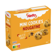 Biscuits NETTO mini cookies nougat 160g
