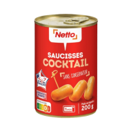 Saucisses NETTO cocktail nature 400g