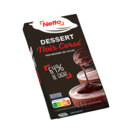 Tablette choco. NETTO dessert noir corsé 200g