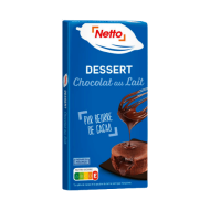 Tablette choco. NETTO dessert lait 170g