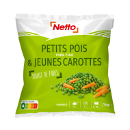 Petits pois carottes NETTO très fins 1kg