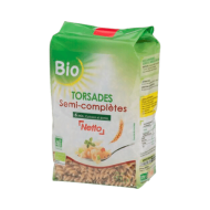 Pâtes bio NETTO torsades semi-complètes 500g
