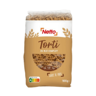 Pâtes NETTO torti blé complet 500g
