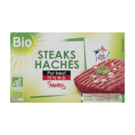 Steak haché bio NETTO x4 400g