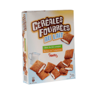 Céréales enfant NETTO fourrées chocolat au lait blé complet 400g