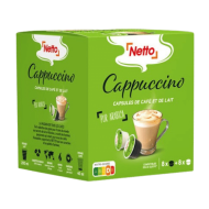 Café caps. NETTO cappucino x16 184g