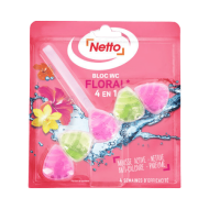 Bloc WC NETTO 4en1 floral