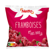 Fruits surg. NETTO framboises 450g