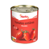 Tomates entières pelées NETTO 476g