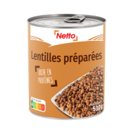Lentilles NETTO 530g
