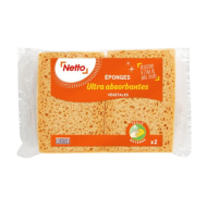 Éponge NETTO végétale x2