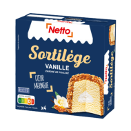 Glace NETTO vanille meringue noisettes 540ml